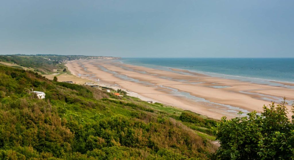 Omaha Beach, plage du débarquement - Camping le Fanal